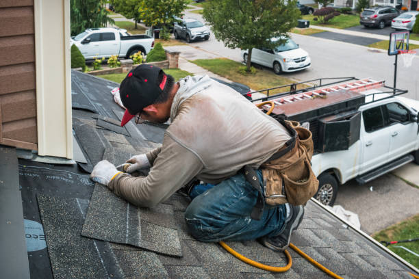 Professional Roofing technician working in Orbisonia, PA